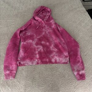 Women's Pink Tie-Dye Champion Hoodie